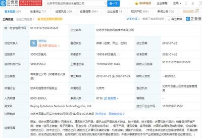 張一鳴卸任字節跳動法人及執行董事，張利東接任，聚焦計算機軟硬件開發與銷售